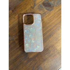 iPhone 13 Pro Case – Iridescent Opal Sparkle – Chic & Protective- pre owned